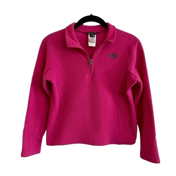 THE NORTH FACE, GORPCORE, GIRLS PINK OUTDOOR PULLOVER. SIZE M(10/12). - Picture 1 of 4